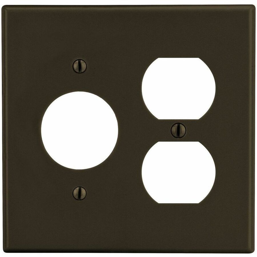 WALLPLATE, 2-G, 1) DUP 1) 1.40 OPNG, BR