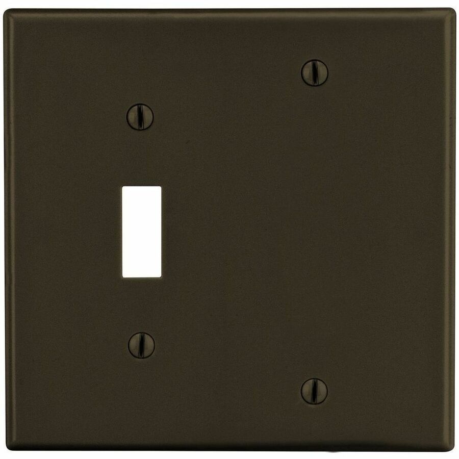 WALLPLATE, 2-G, 1) TOG 1) BLANK, BR