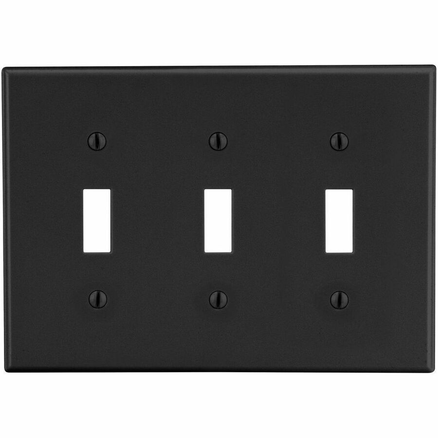 WALLPLATE, M-SIZE, 3-G, 3) TOG, BK