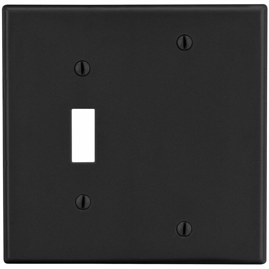 WALLPLATE, 2-G, 1) TOG 1) BLANK, BK