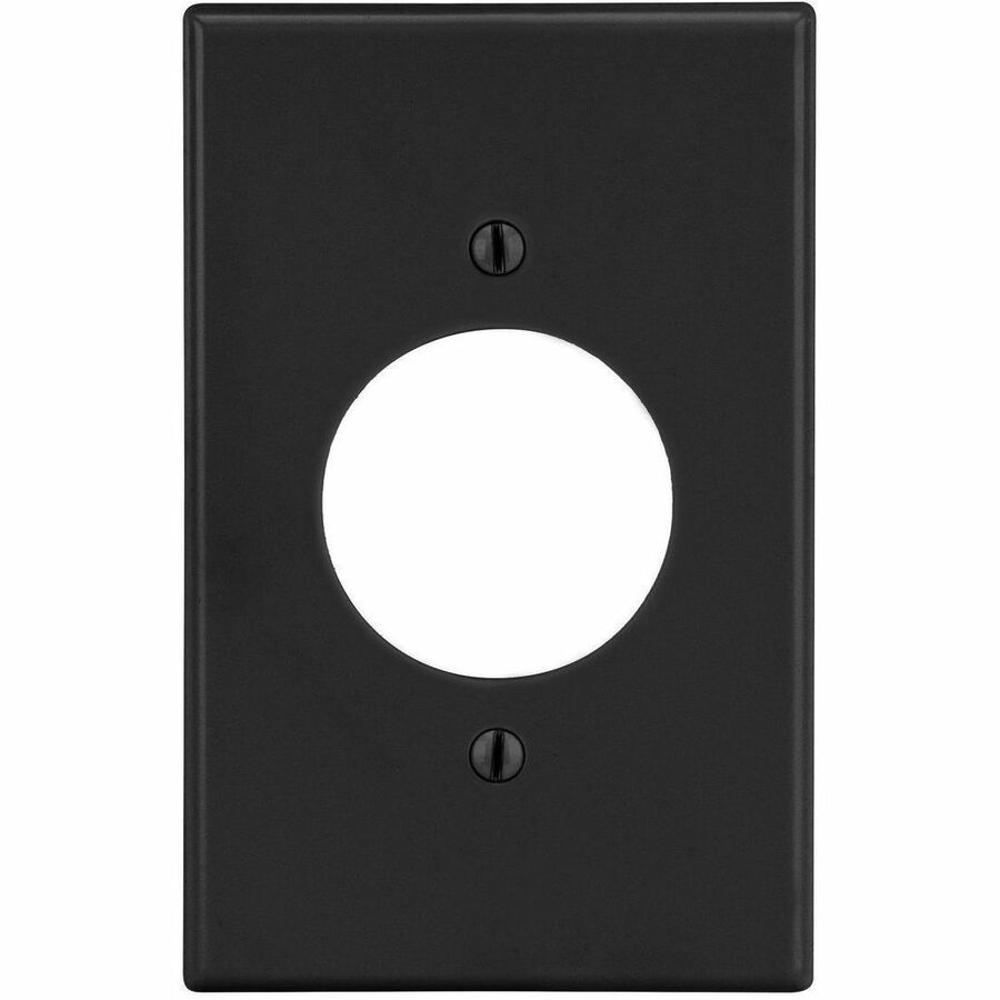 WALLPLATE, 1-G, 1.60 OPNG, BK