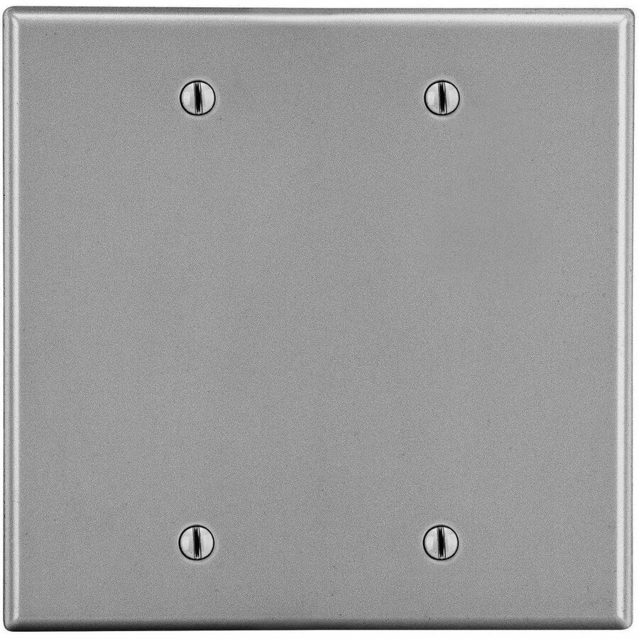 WALLPLATE, 2-G, 2) BOX MT BLANK, GY