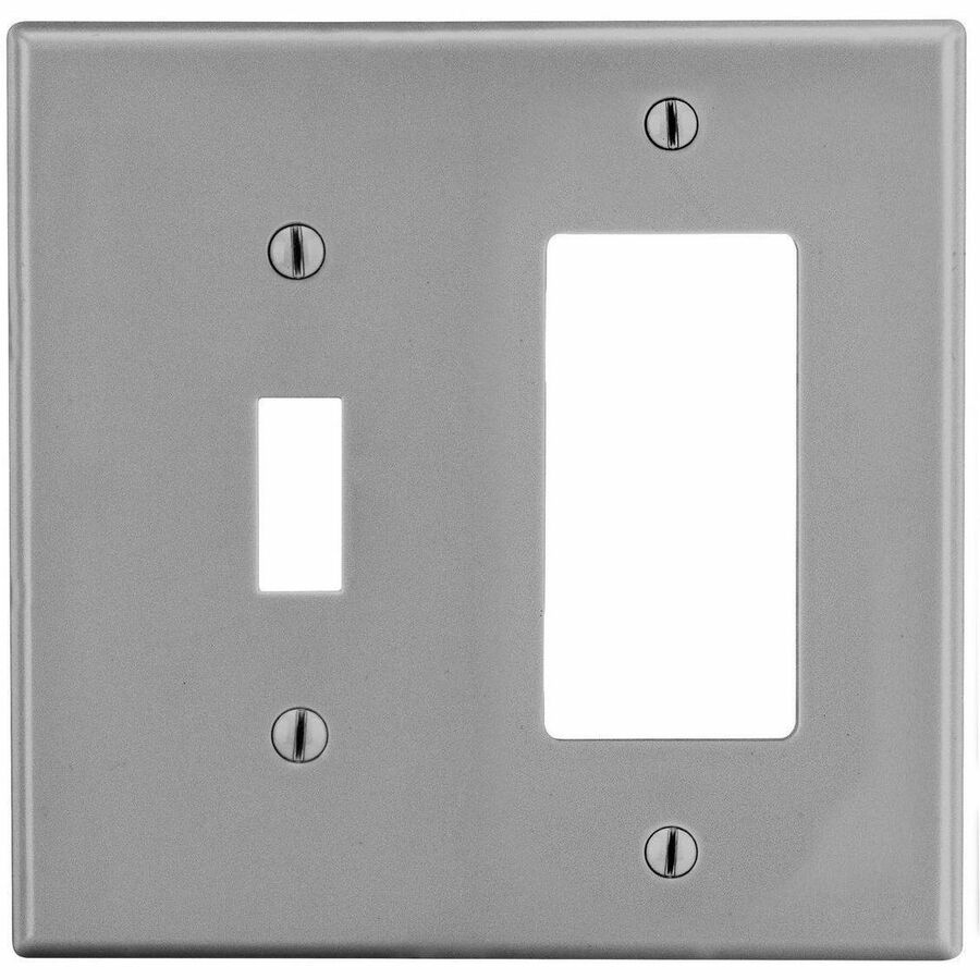 WALLPLATE, 2-G, 1) TOG 1) DECOR, GY