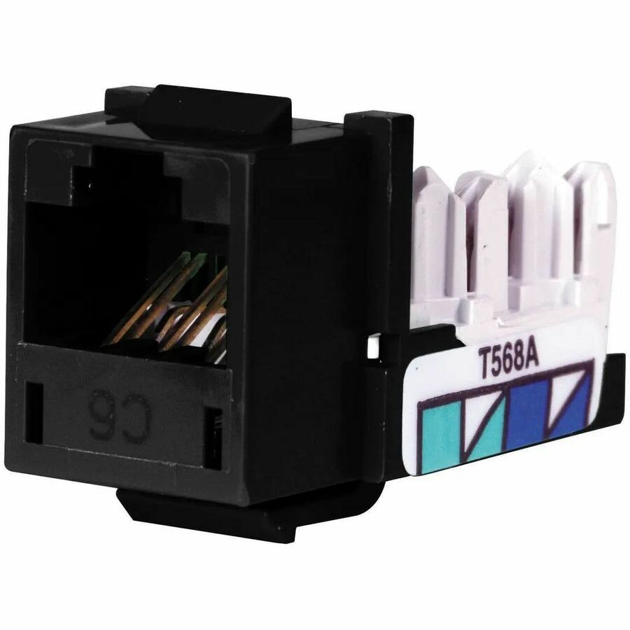 JACK, HXJ,CAT6,8POS,UNI A/B,BK,24PK