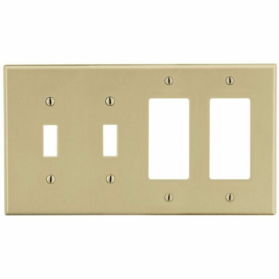 WALLPLATE, 4-G, 2) TOG 2) DEC, IV