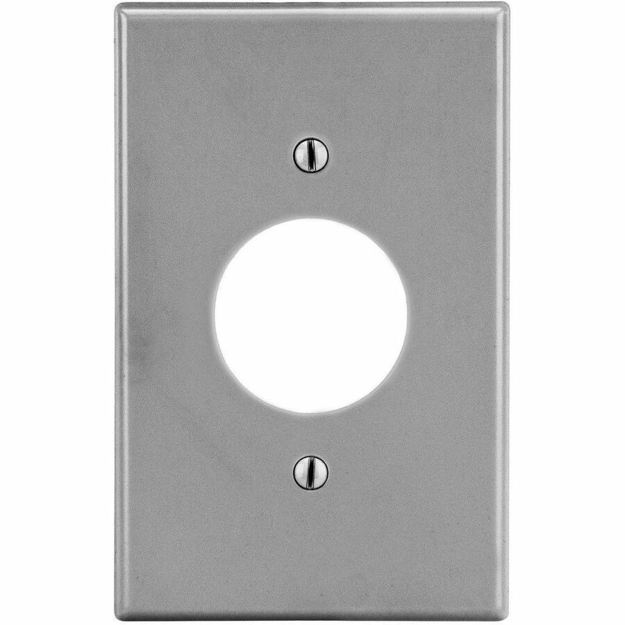 WALLPLATE, M-SIZE, 1-G, 1.40 OPNG, GY