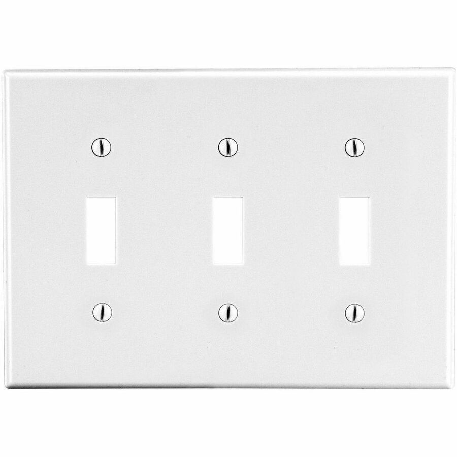 WALLPLATE, 3-G, 3) TOG, WH