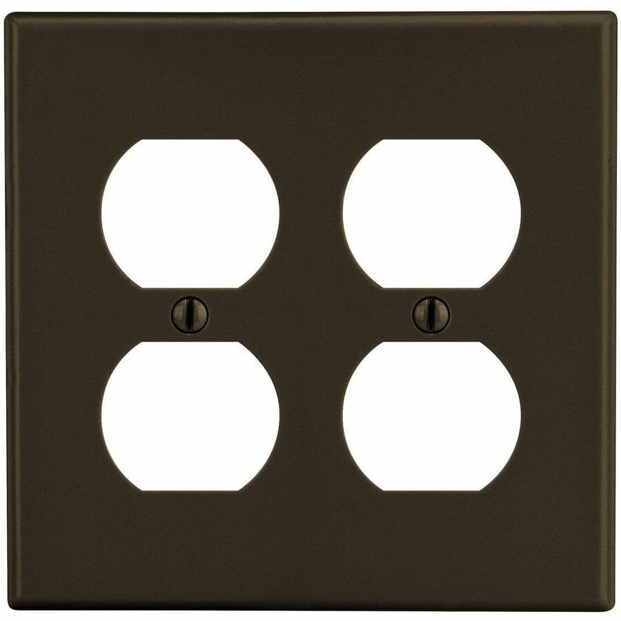 WALLPLATE, 2-G, 2) DUP, BR