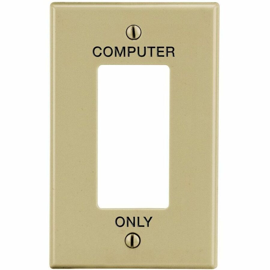 WALLPLATE, M-SIZE, 1-G, 1) DEC IV, COMP
