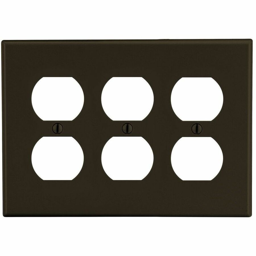 WALLPLATE, 3-G, 3) DUP, BR