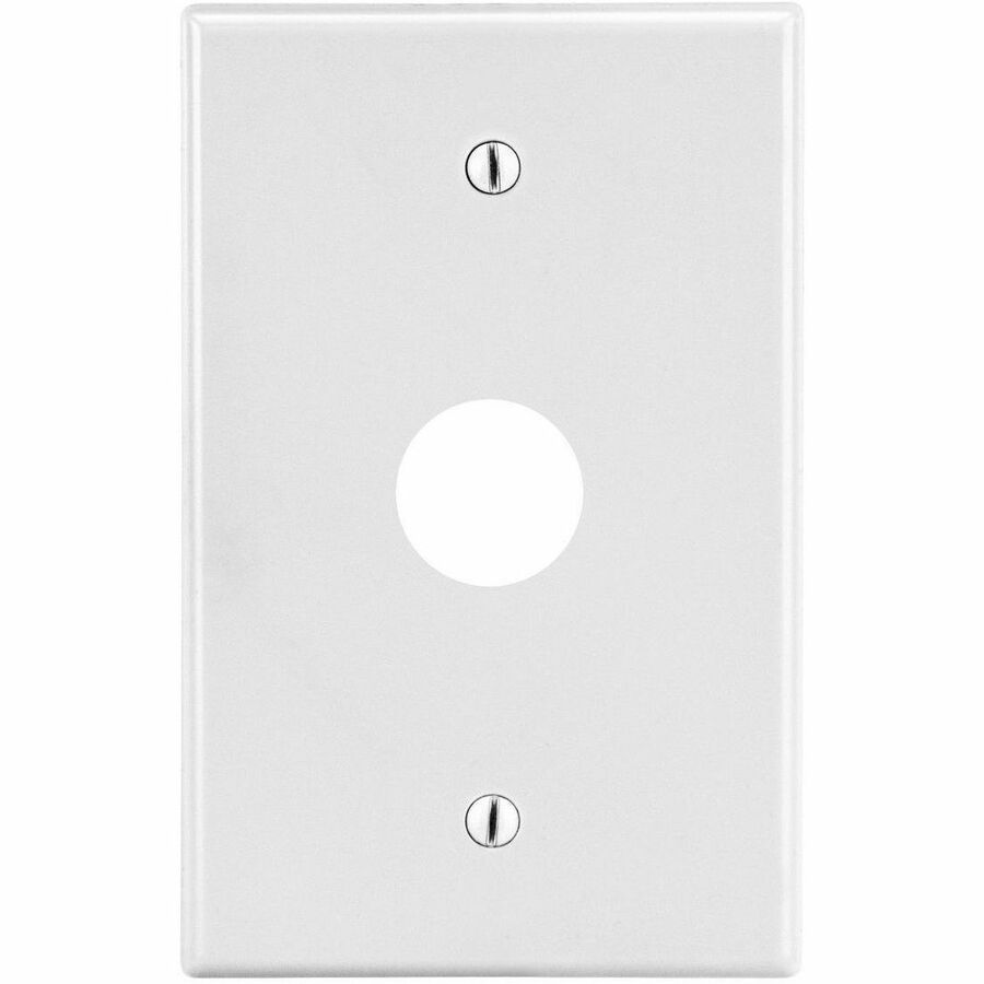 WALLPLATE, 1-G, .625 OPNG, BOX MT, WH