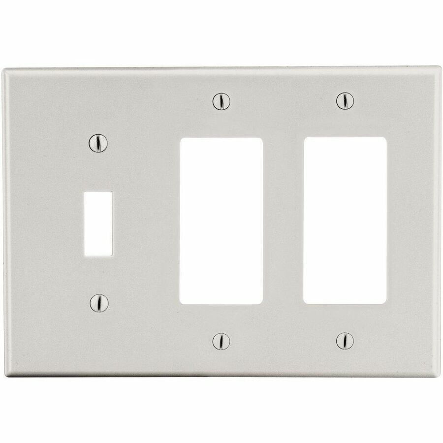 WALLPLATE, 3-G, 1) TOG 2) DECOR LA
