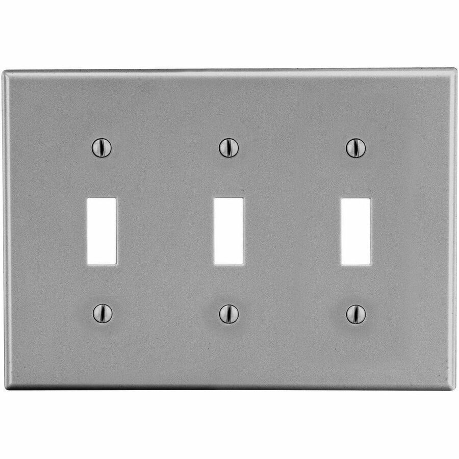 WALLPLATE, M-SIZE, 3-G, 3) TOG, GY