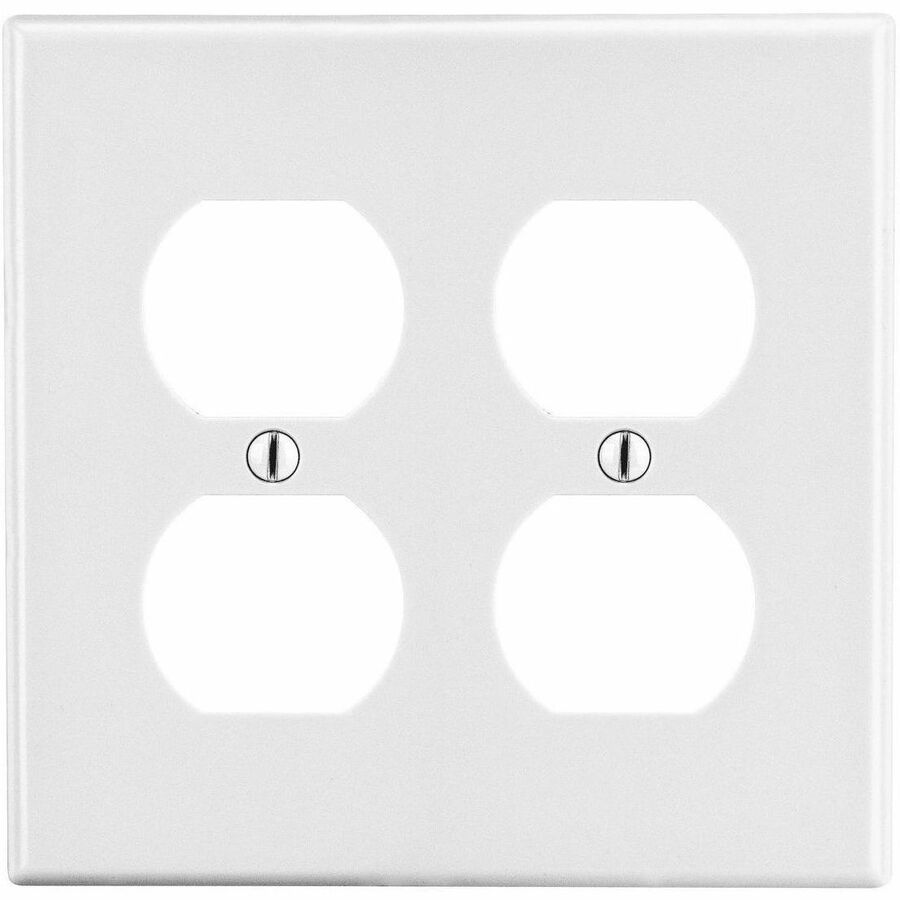 WALLPLATE, M-SIZE, 2-G, 2) DUP, WH
