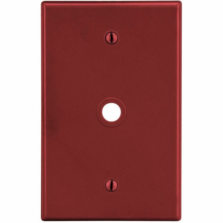 WALLPLATE, 1-G, .406 OPNG, BOX MT, RED