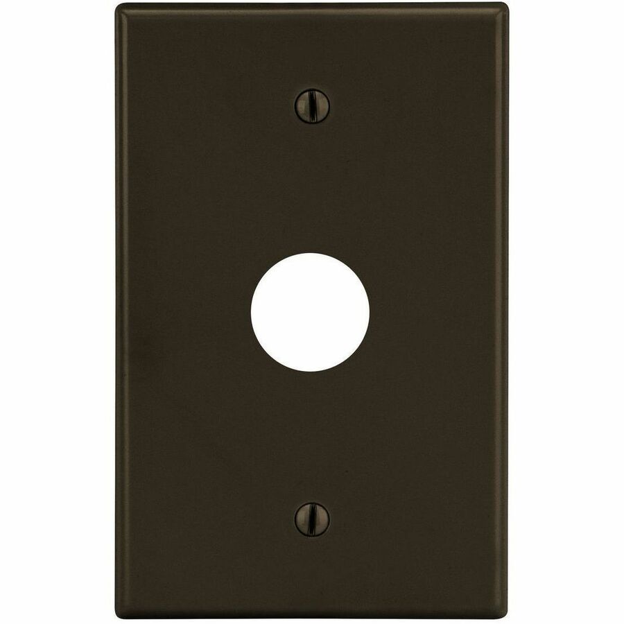 WALLPLATE, 1-G, .625 OPNG, BOX MT, BR
