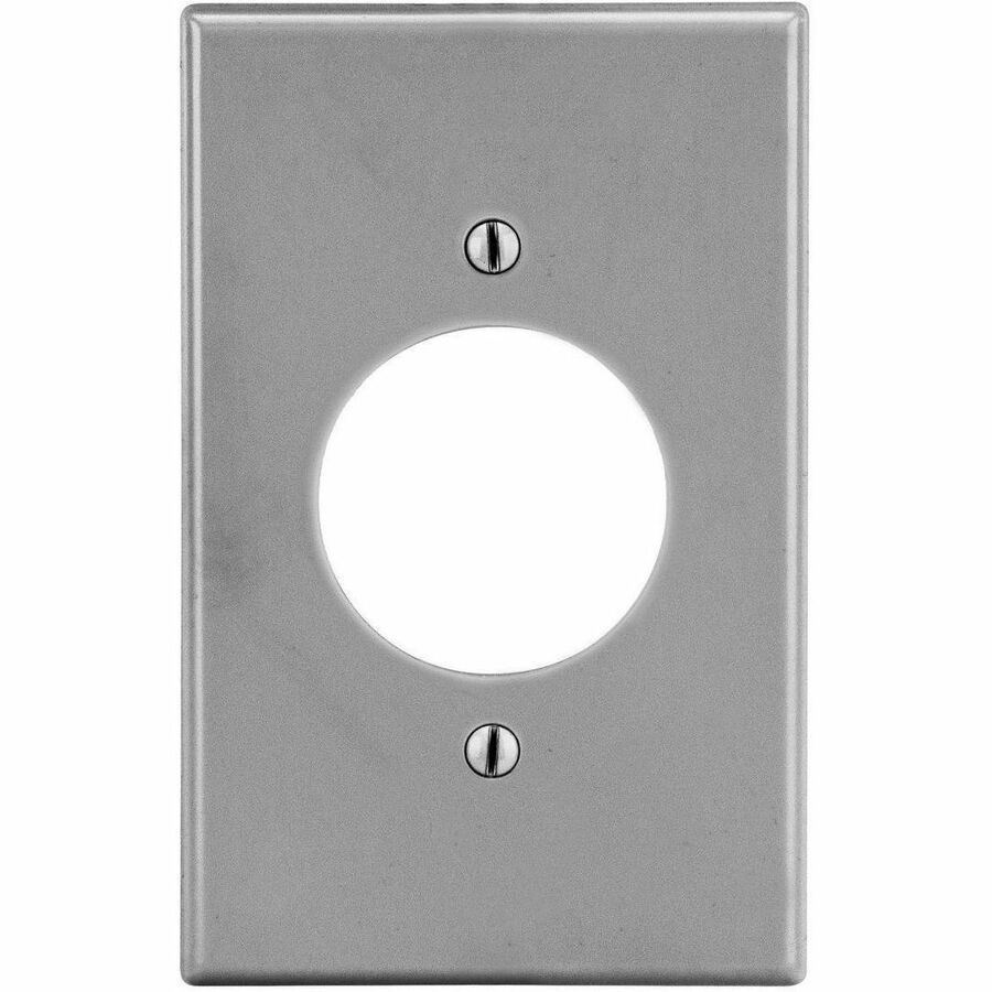 WALLPLATE, 1-G, 1.60 OPNG, GY
