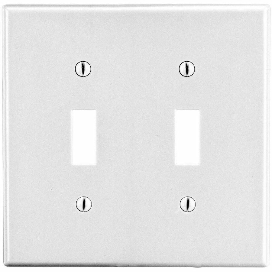 WALLPLATE, M-SIZE, 2-G, 2) TOG, WH