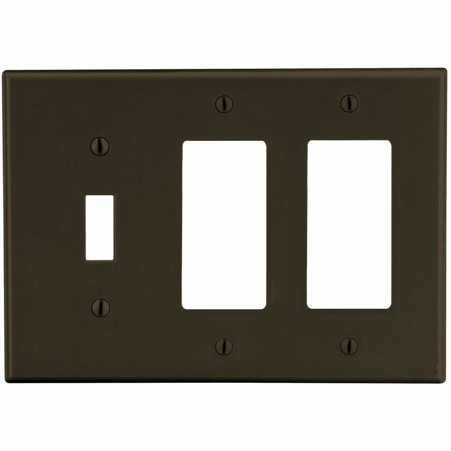 WALLPLATE, 3-G, 1) TOG 2) DECOR BR