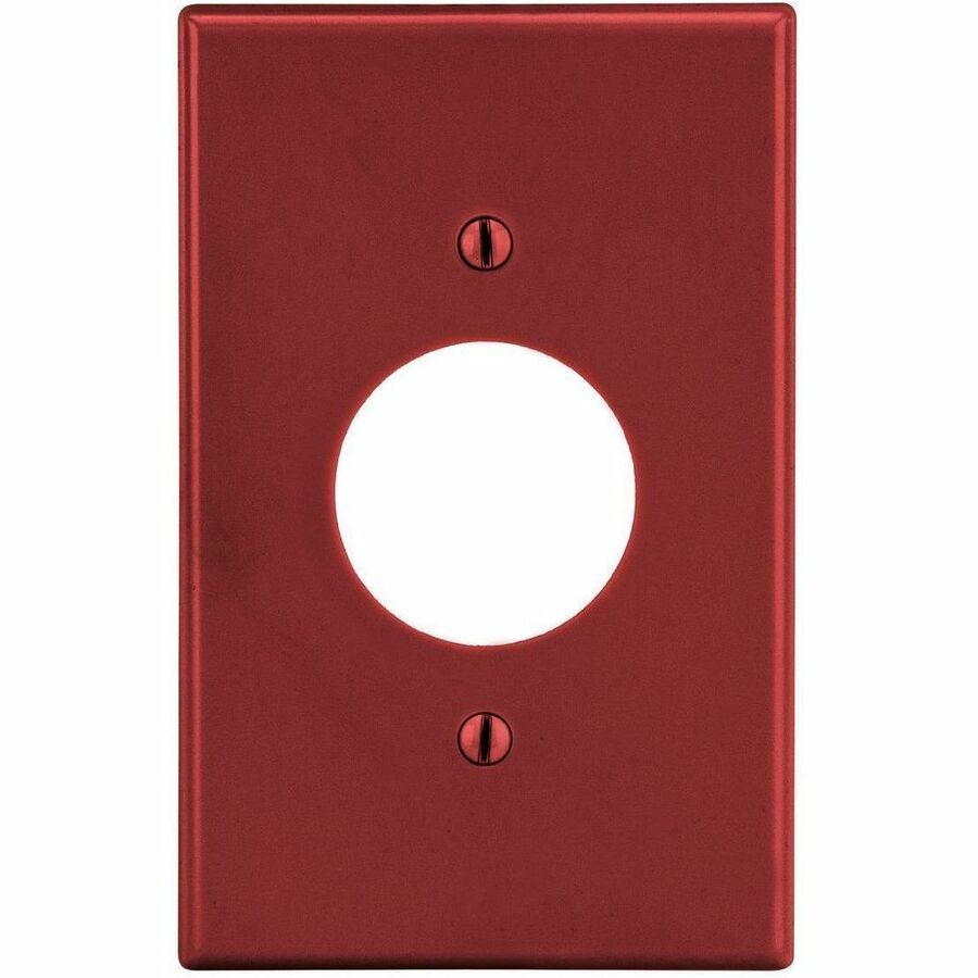 WALLPLATE, M-SIZE, 1-G, 1.40 OPNG, RED