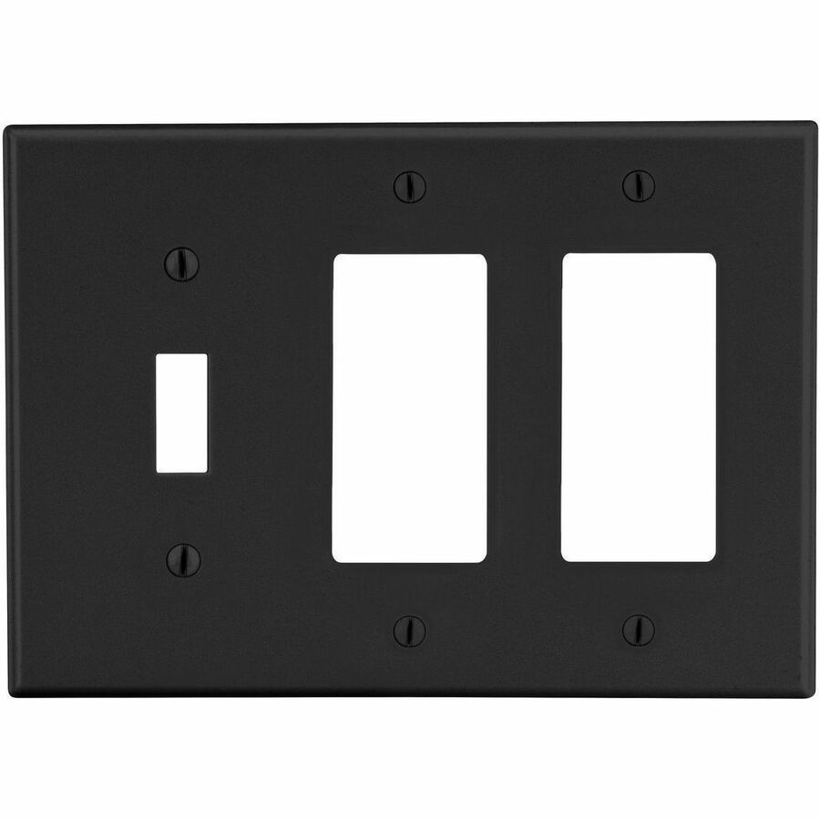 WALLPLATE, 3-G, 1) TOG 2) DECOR BK