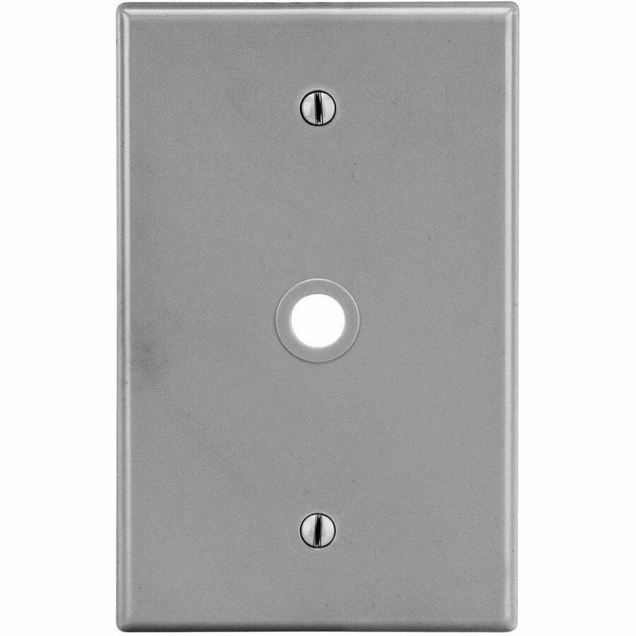 WALLPLATE, 1-G, .406 OPNG, BOX MT, GY
