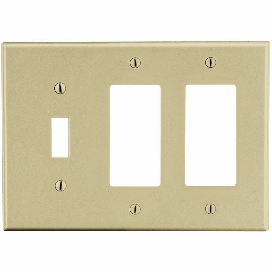 WALLPLATE, 3-G, 1) TOG 2) DECOR IV