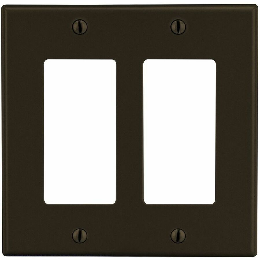 WALLPLATE, 2-G, 2) DEC, BR