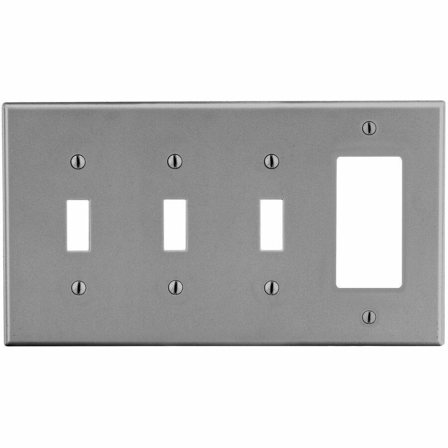 WALLPLATE, 4-G, 3) TOG 1) DEC, GY