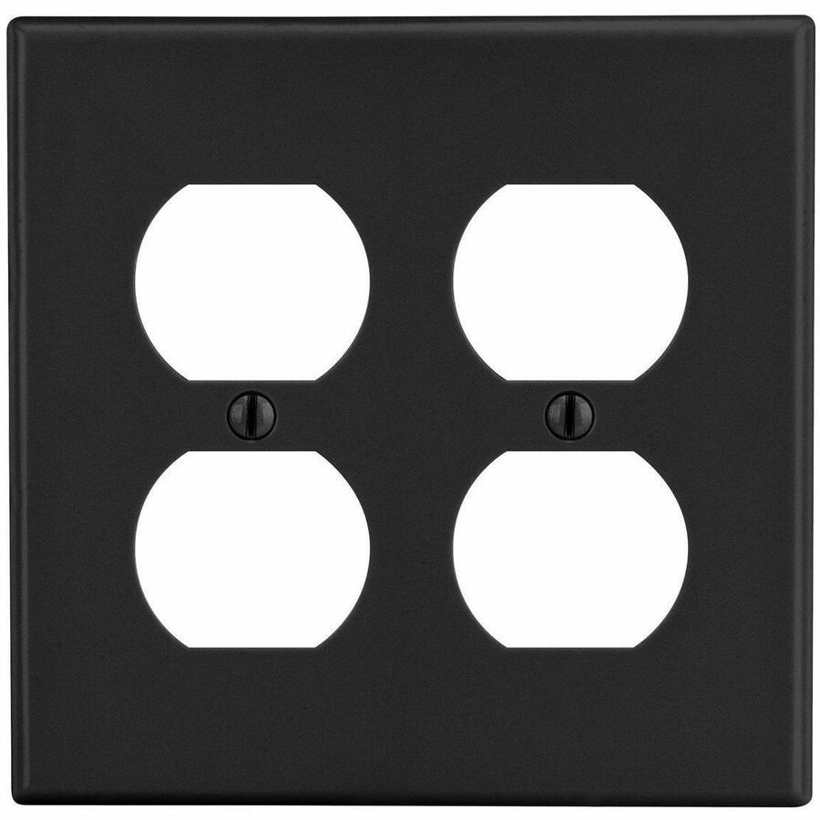 WALLPLATE, 2-G, 2) DUP, BK