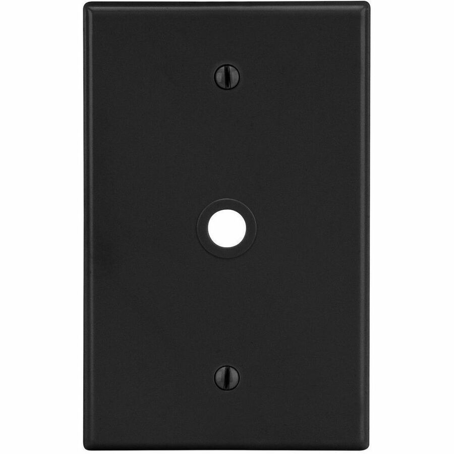 WALLPLATE, 1-G, .406 OPNG, BOX MT, BK