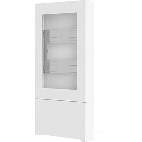 43 INCH PORTRAIT FLOOR KIOSK WHITE