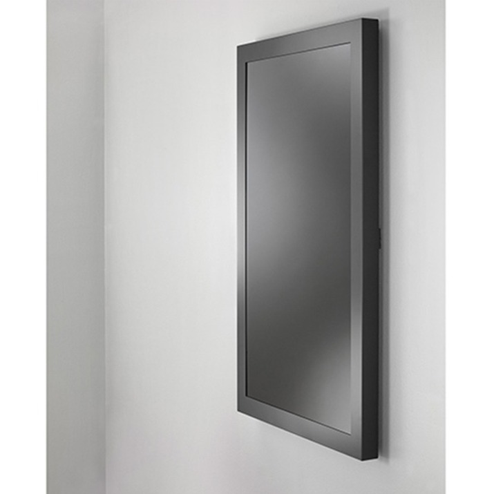 65INCH PORTRAIT ON-WALL KIOSK W/ GLASS, BLK