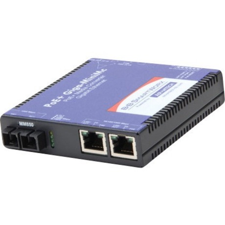 POE+ GIGA-MINIMC/LFPT, 2TX/SX- MM850-SC