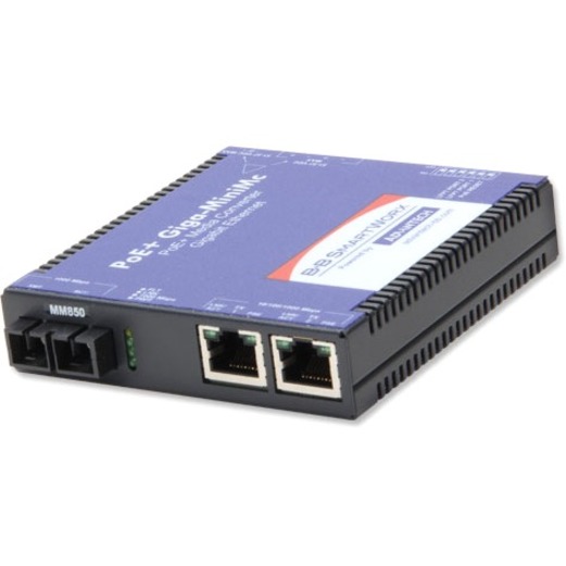 POE+ GIGA-MINIMC/LFPT, 2TX/SFP