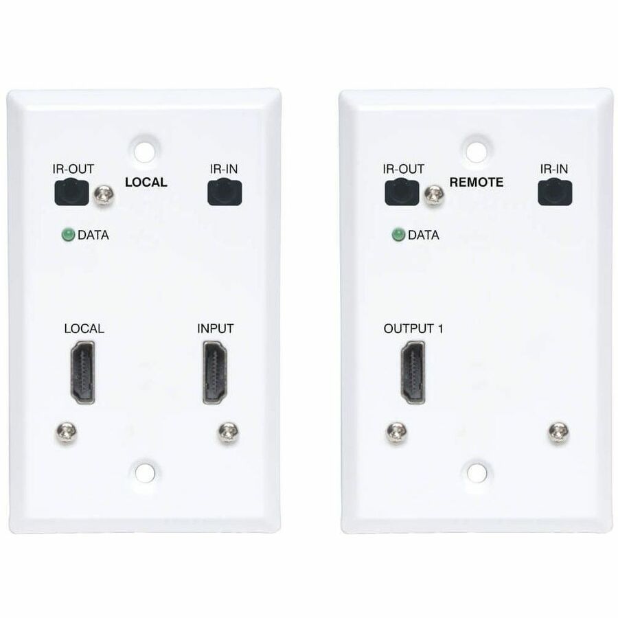 EATON TRIPP LITE SERIES HDMI OVER CAT6 EXTENDER KIT, WALLPLATE, 4K 60HZ, 4:4:4,