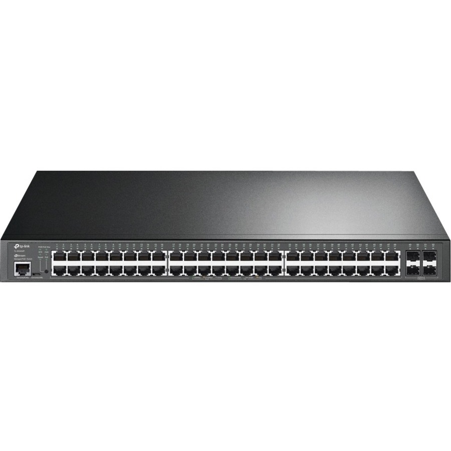 Commutateur Ethernet TP-Link JetStream TL-SG3452P 48 Ports G&eacute;rable - 48 Ports - G&eacute;rable - 3 Couche support&eacute;e - Modulaire - 384 W Budget PoE - Fibre Optique, Paire torsad&eacute;e - PoE Ports - Montable en rack, Bureau