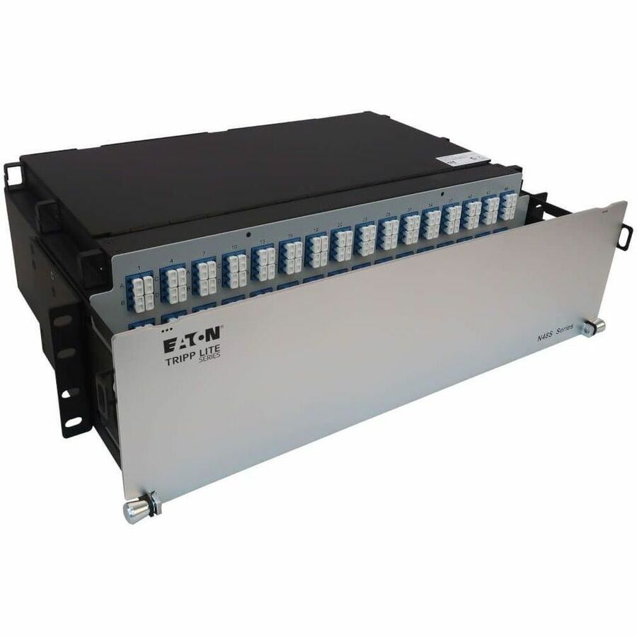 EATON TRIPP LITE SERIES PRELOADED FIBER PATCH PANEL, 3U - 48X (12F MTP/MPO-APC T