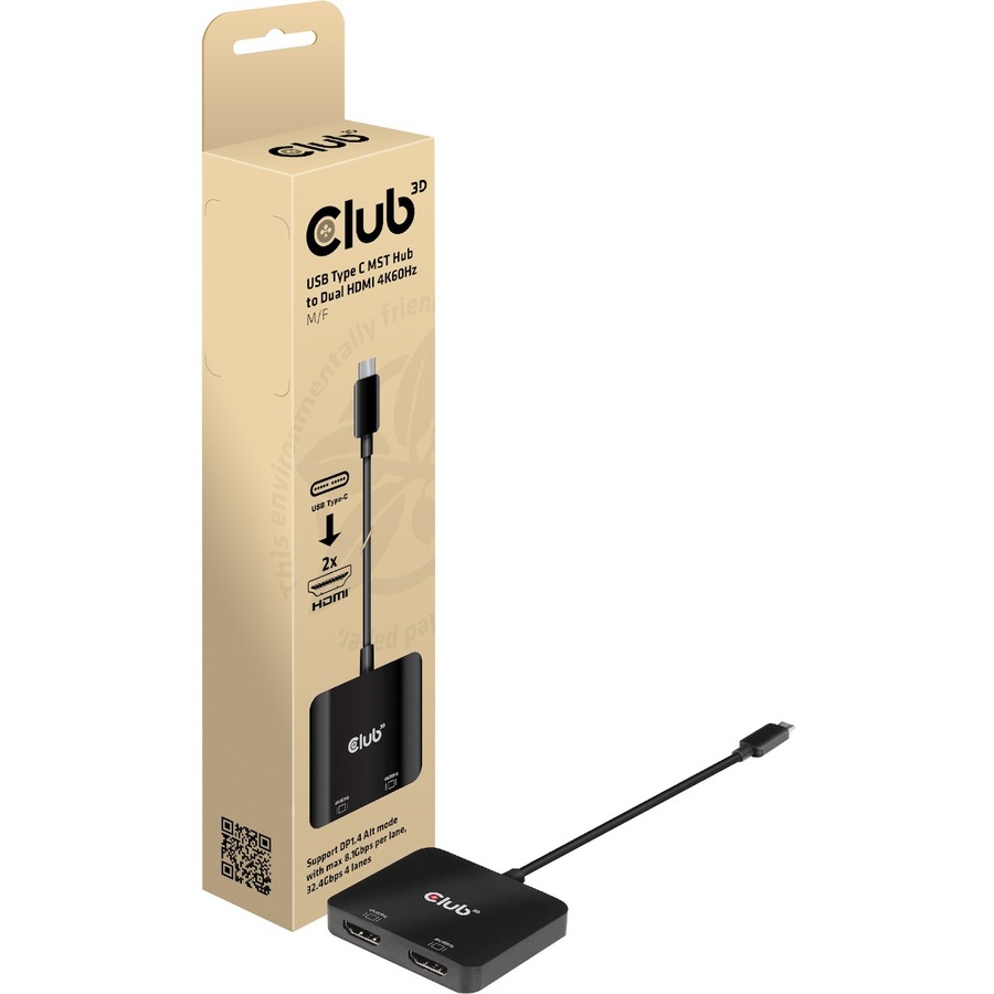 USB TYPE C MST HUB TO DUAL HDMI 4K60HZ M/F
