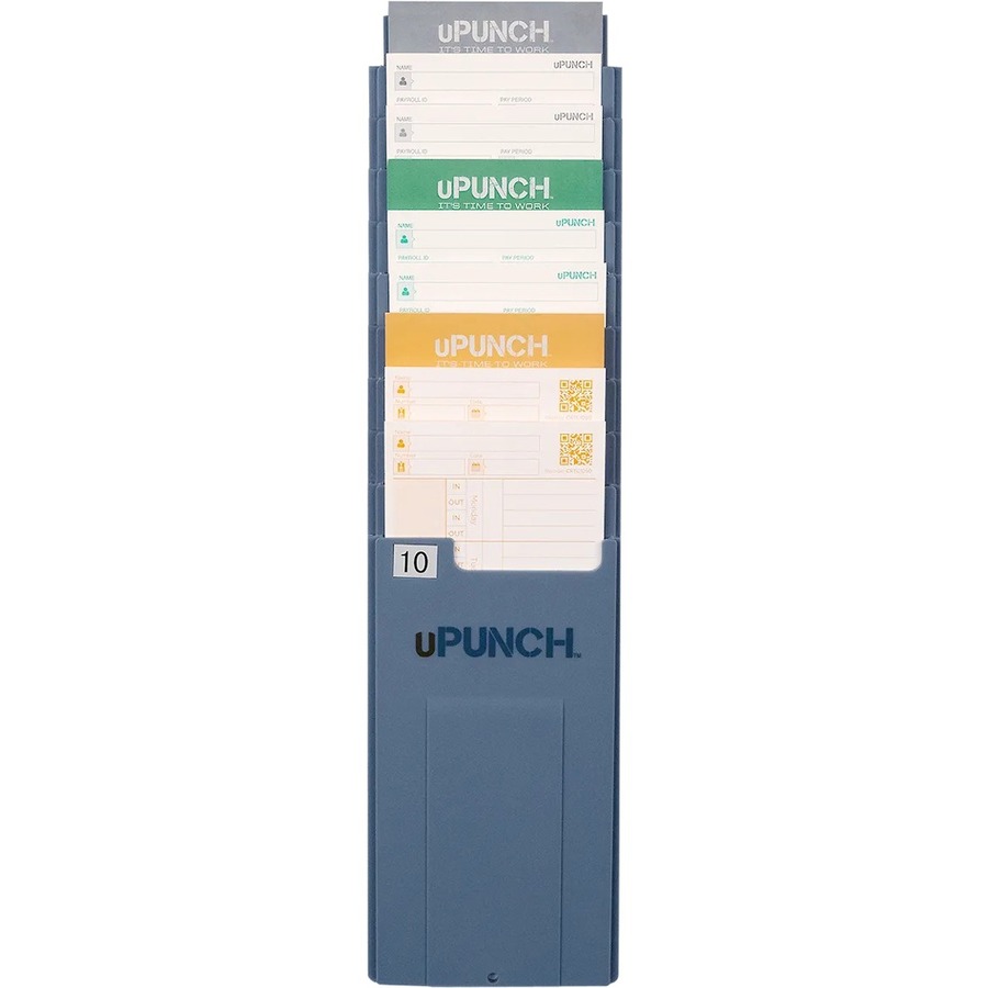 ADJUSTABLE TIME CARD RACK FOR 10 TIME CARDS