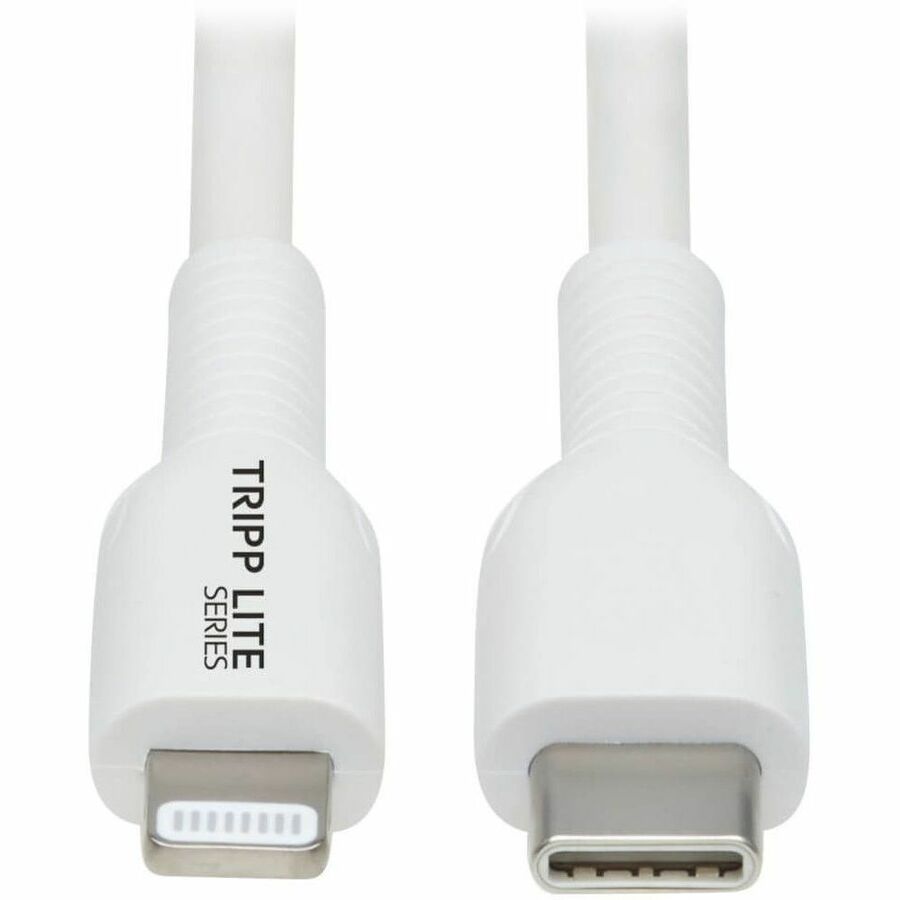 Eaton Tripp Lite Series USB-C to Lightning Sync/Charge Cable (M/M), MFi Certified, White, 2 m (6.6 ft.)