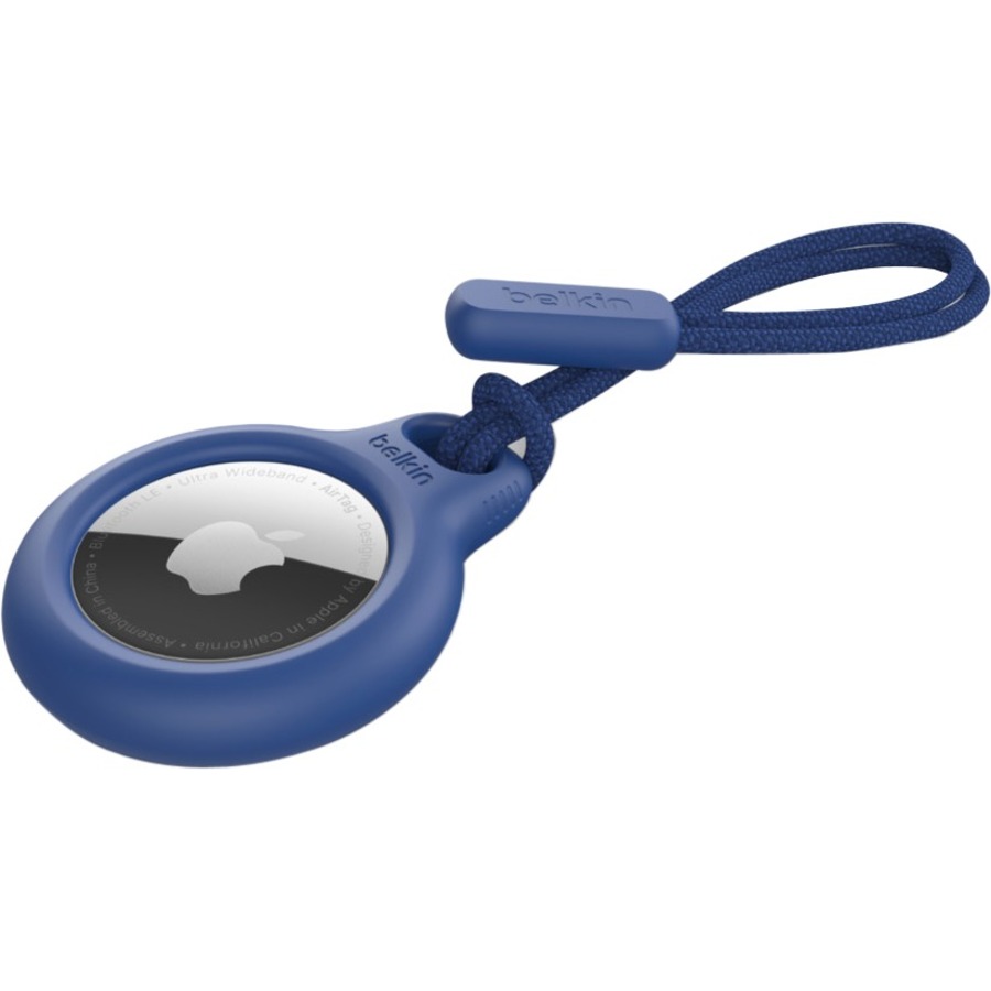 SECURE HOLDER WITH STRAP FOR AIRTAG - BLUE