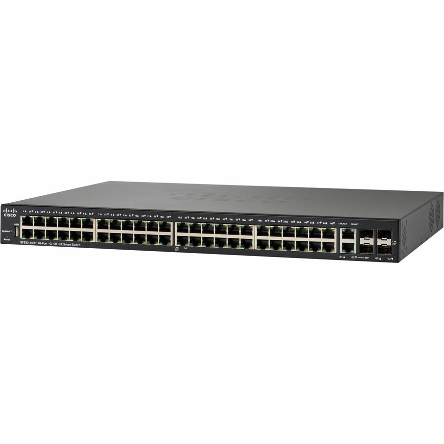 CISCO SF250-48HP 48-PORT 10/100 POE SWITCH REMANUFACTURED