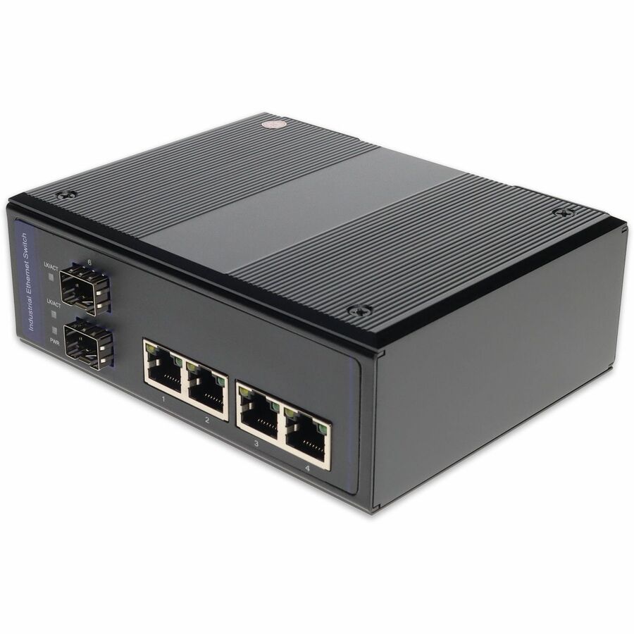 ADDON 4 10/100BASE-TX(RJ-45) TO 2 OPEN SFP PORT INDUSTRIAL MEDIA CONVERTER SWITC