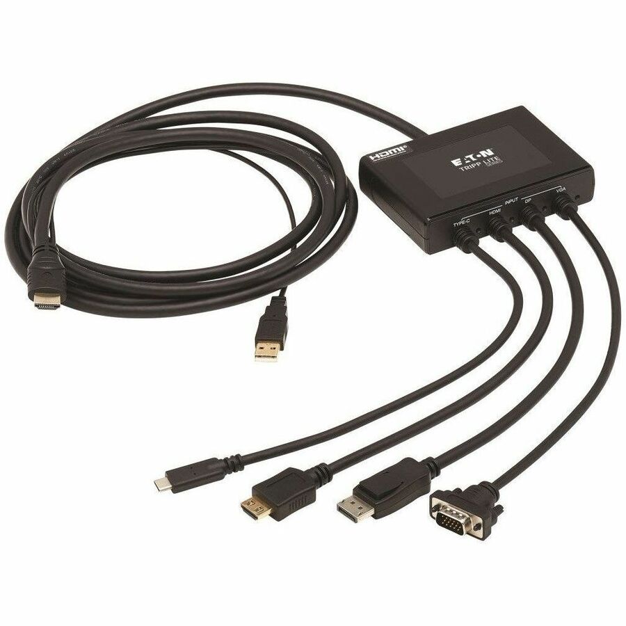 EATON TRIPP LITE SERIES 4-PORT PRESENTATION ADAPTER, 4K 60 HZ (4:4:4) HDMI, DP,