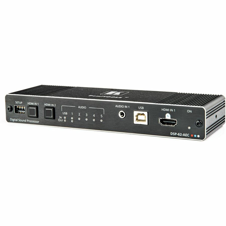DSP-62-AEC. 6X2 POE AUDIO MATRIX WITH DSP AND AEC.