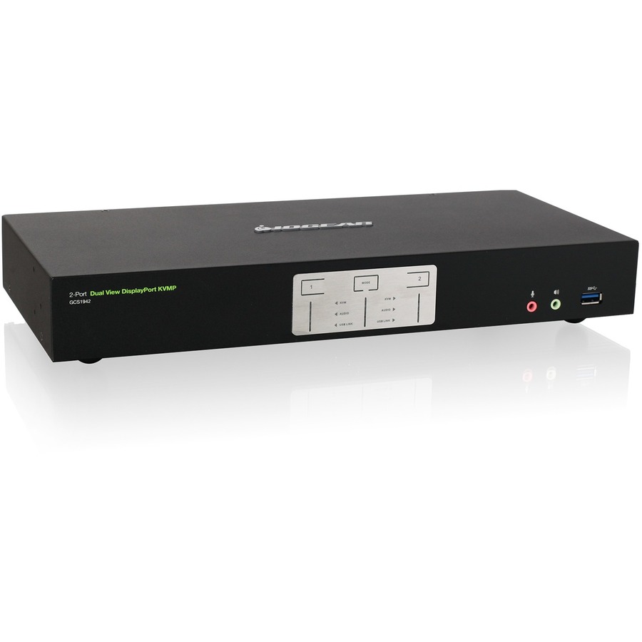 2-PORT 4K DUAL VIEW DP KVM (KVM ONLY ) TAA COMPLIANT