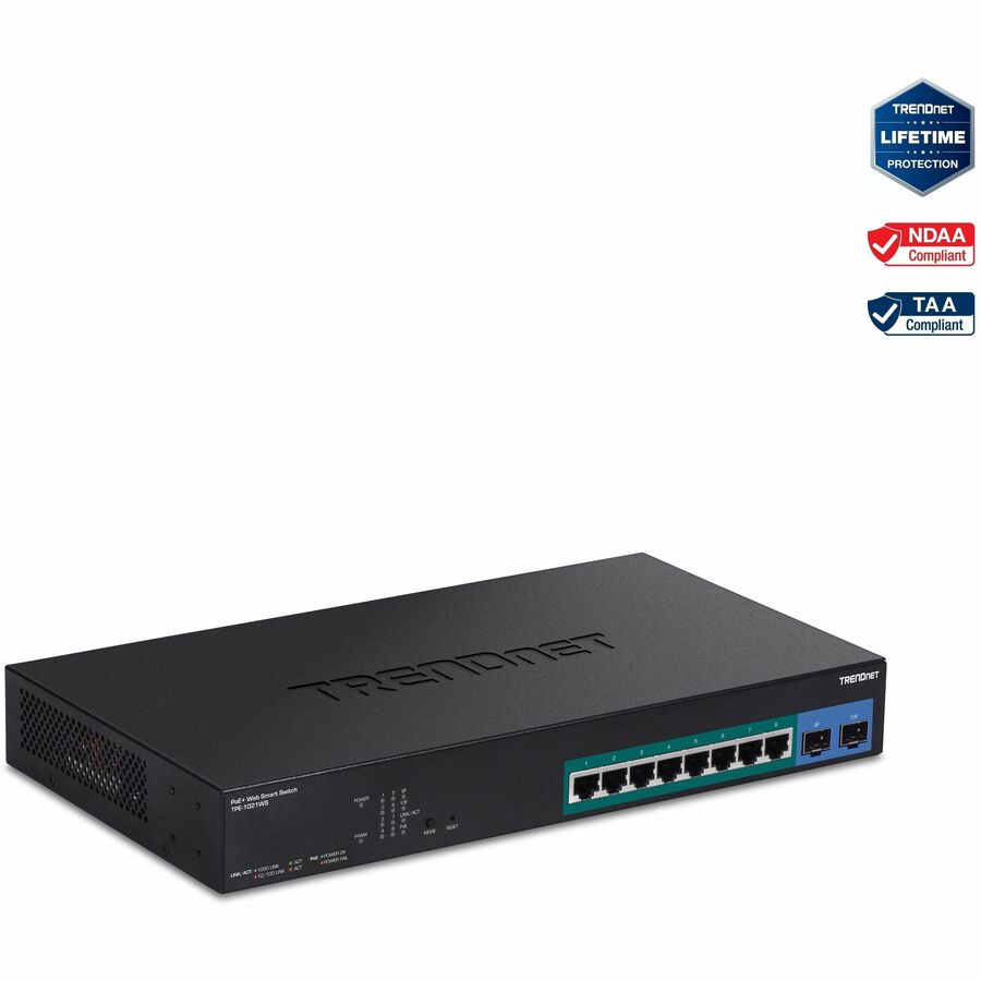 10-PORT GIGABIT WEB SMART POE+ SWITCH