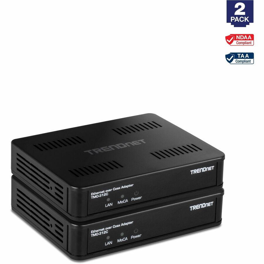 MOCA 2.5 ETHERNET OVER COAX ADAPTER (2-PACK)