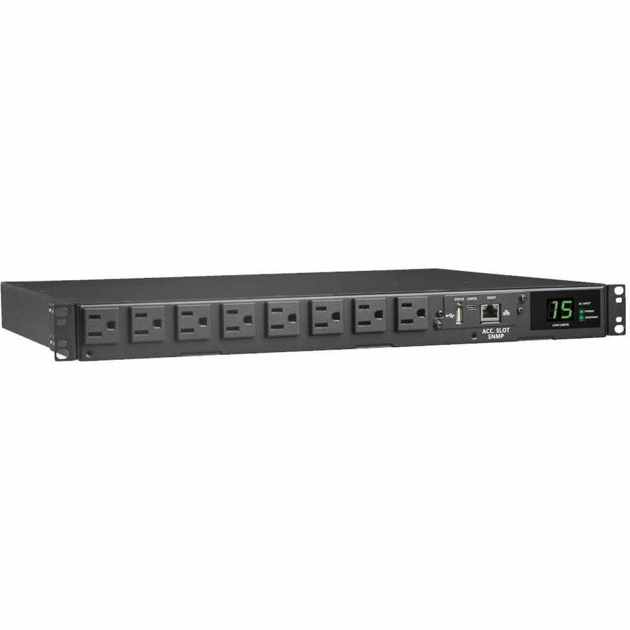 EATON TRIPP LITE SERIES 1.44KW 120V SINGLE-PHASE ATS/MONITORED PDU - 8 NEMA 5-15